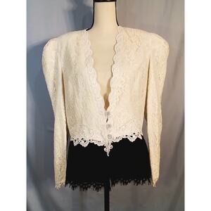 Cachet; White and black dressy Jacket